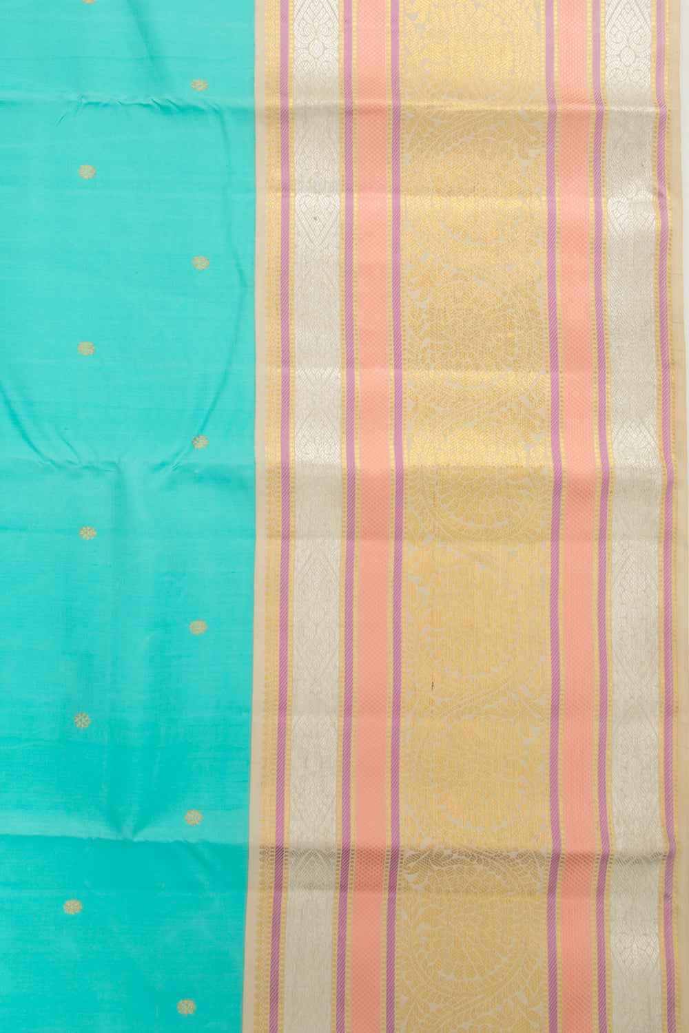 Kanchipuram Silk Butta Sky Blue Saree