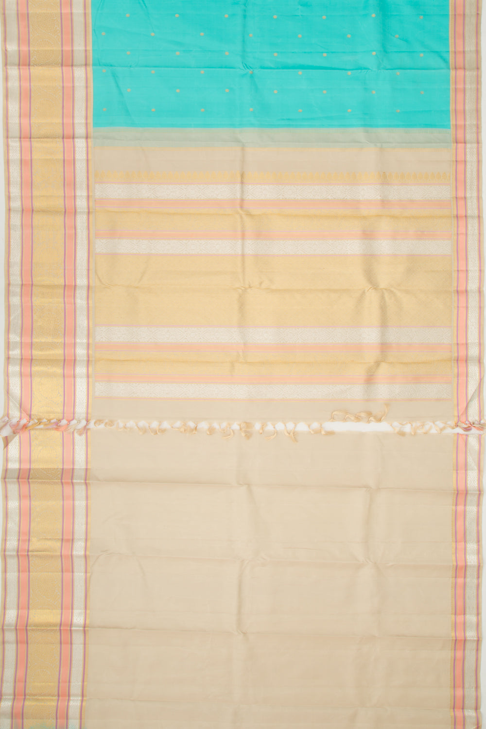 Kanchipuram Silk Butta Sky Blue Saree