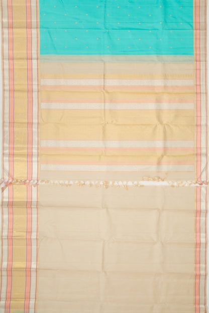 Kanchipuram Silk Butta Sky Blue Saree