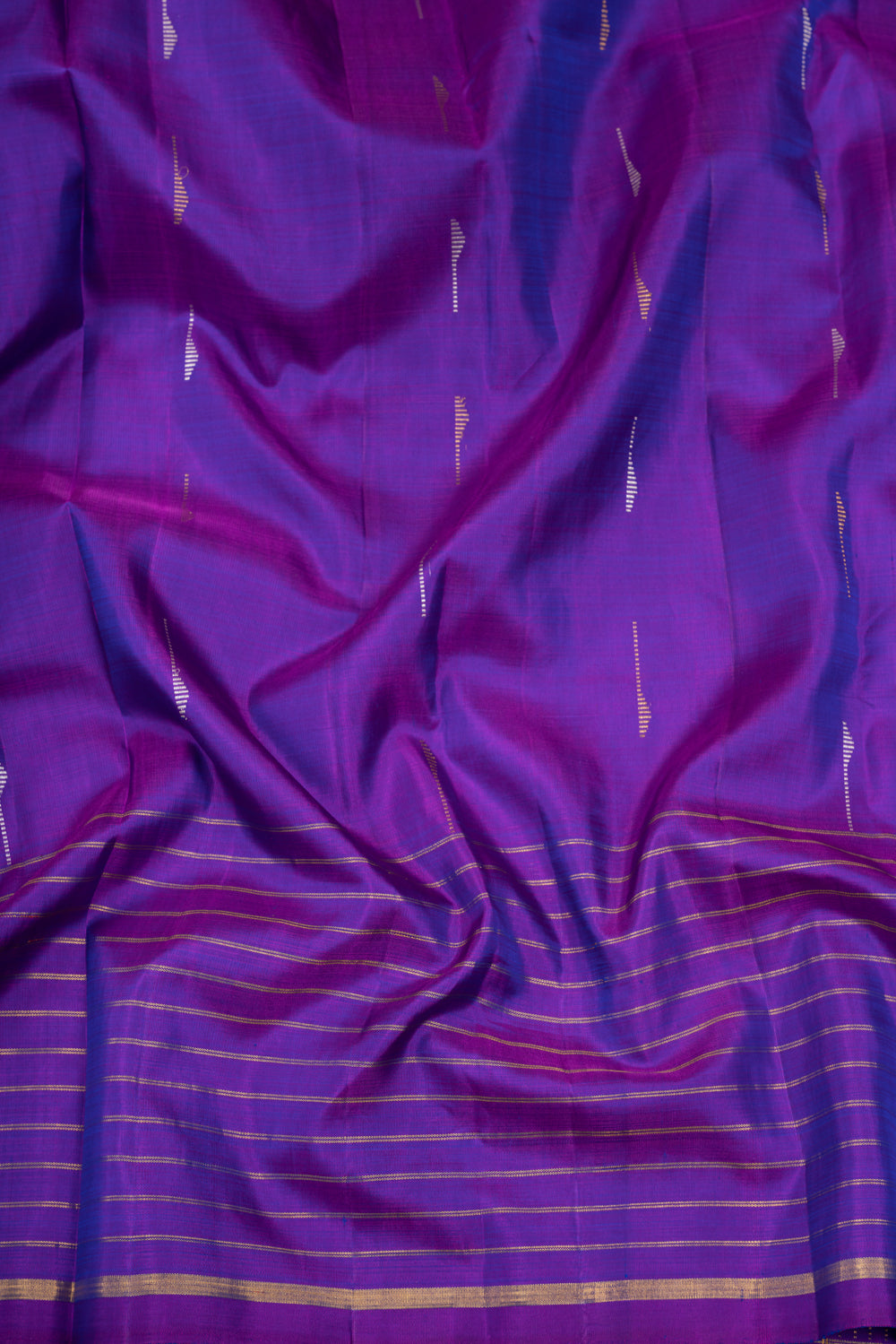 Kanchipuram Silk Butta Violet Saree