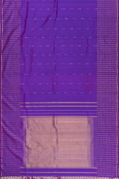 Kanchipuram Silk Butta Violet Saree