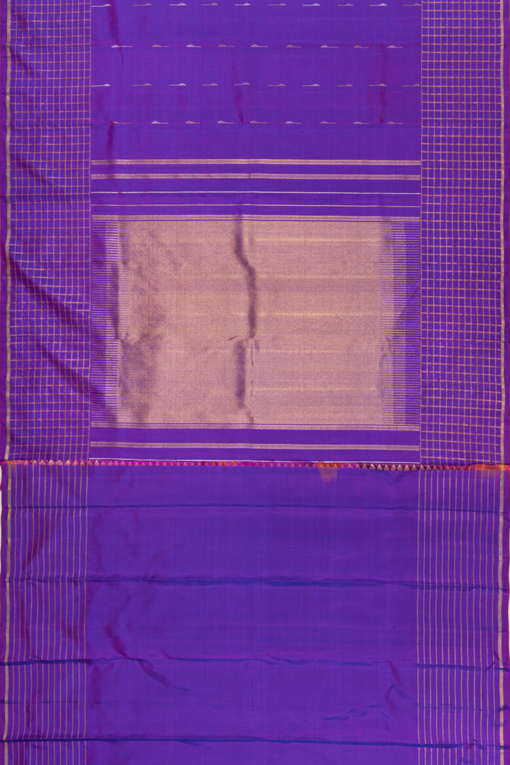 Kanchipuram Silk Butta Violet Saree