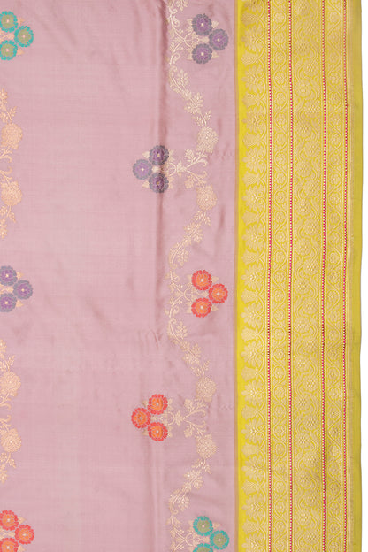 Banarasi Silk Jaal Lilac Saree