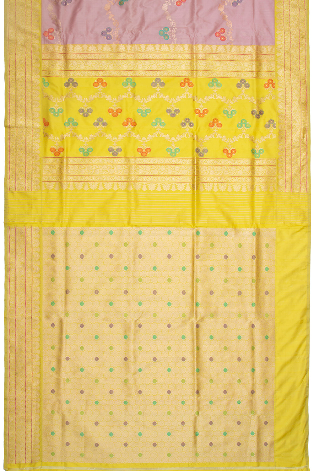 Banarasi Silk Jaal Lilac Saree