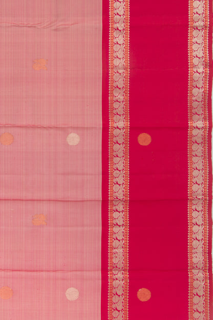 Kanchipuram Silk Butta Pastel Pink Saree