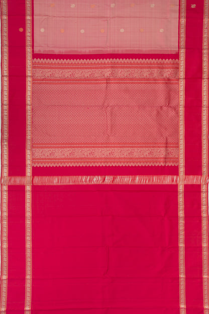 Kanchipuram Silk Butta Pastel Pink Saree