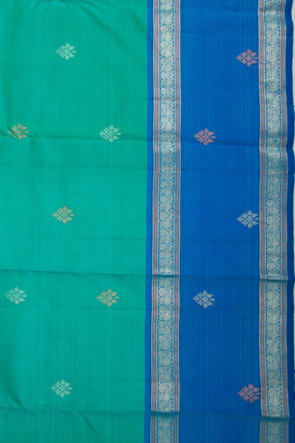 Kanchipuram Silk Butta Green Saree
