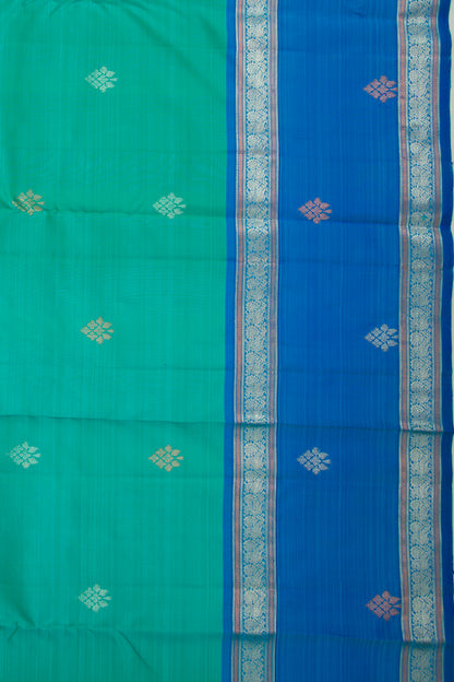 Kanchipuram Silk Butta Green Saree