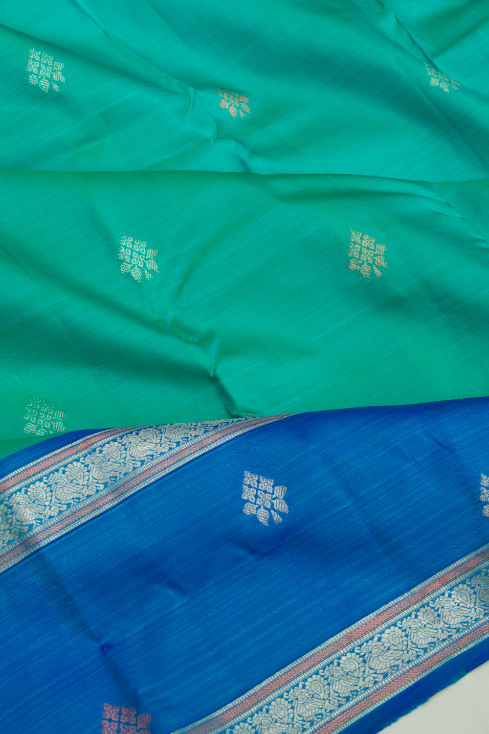 Kanchipuram Silk Butta Green Saree