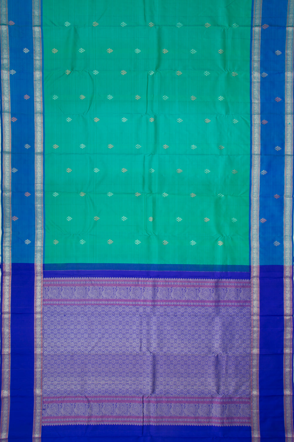 Kanchipuram Silk Butta Green Saree