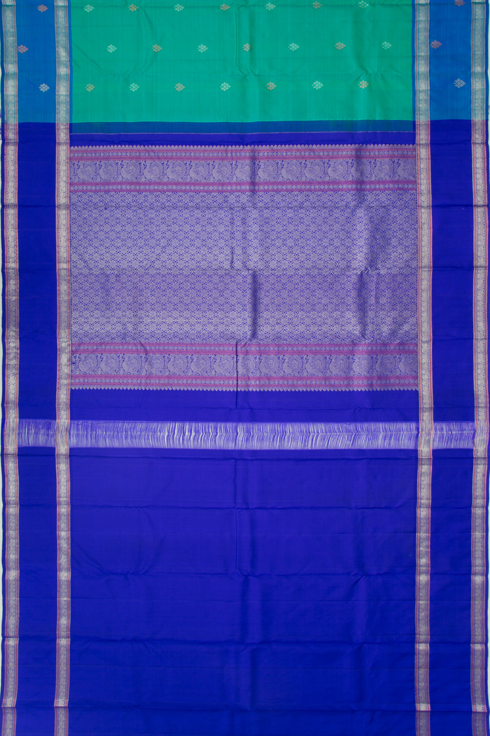 Kanchipuram Silk Butta Green Saree