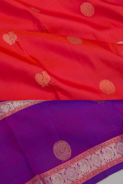 Kanchipuram Silk Butta Pink Saree