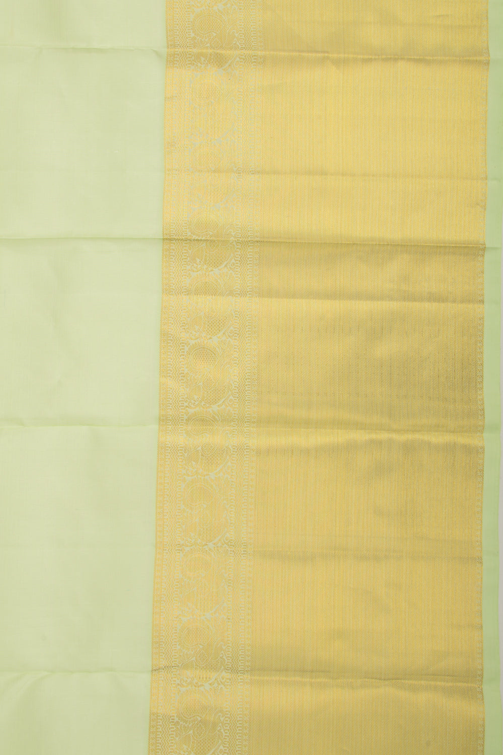 Kanchipuram Silk Plain Pastel Green Saree