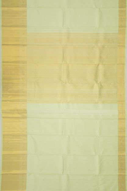 Kanchipuram Silk Plain Pastel Green Saree