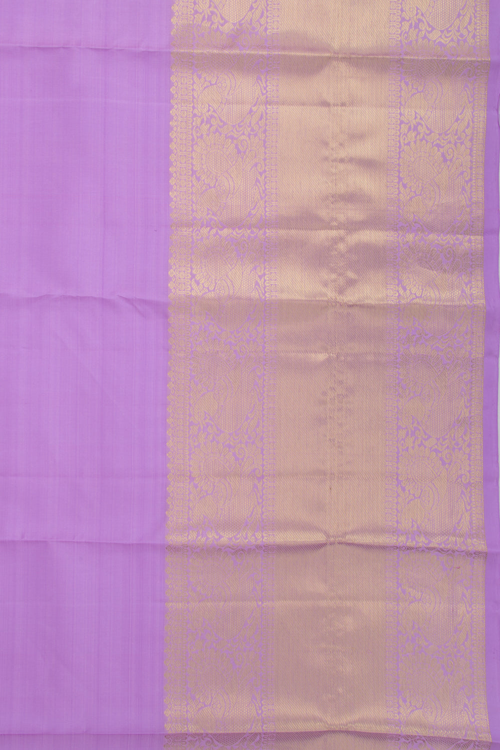 Kanchipuram Silk Plain Violet Saree