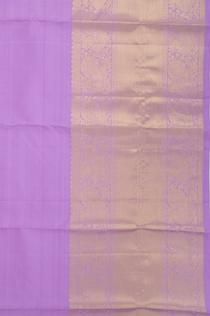 Kanchipuram Silk Plain Violet Saree