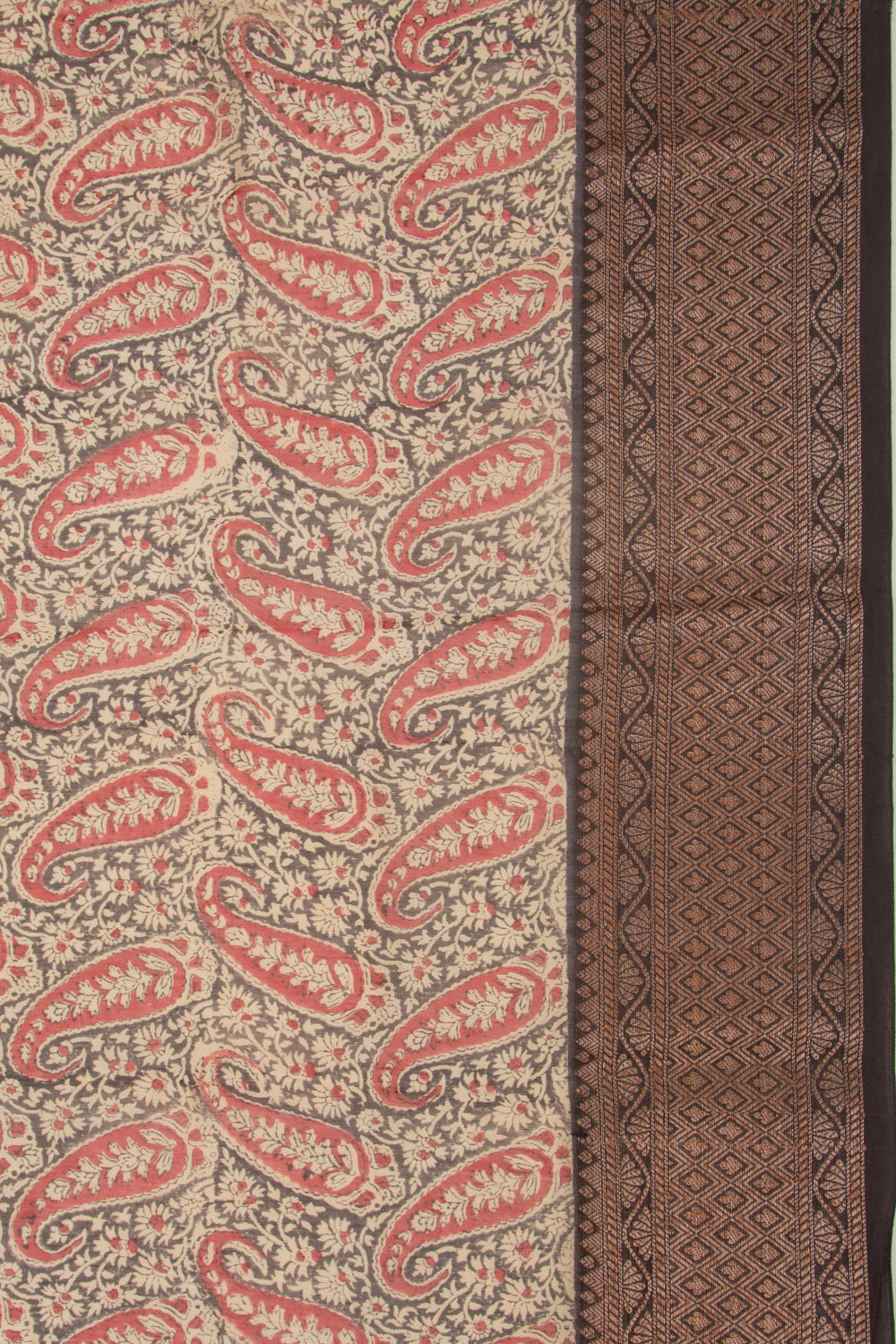 Chanderi Silk Printed Black Saree