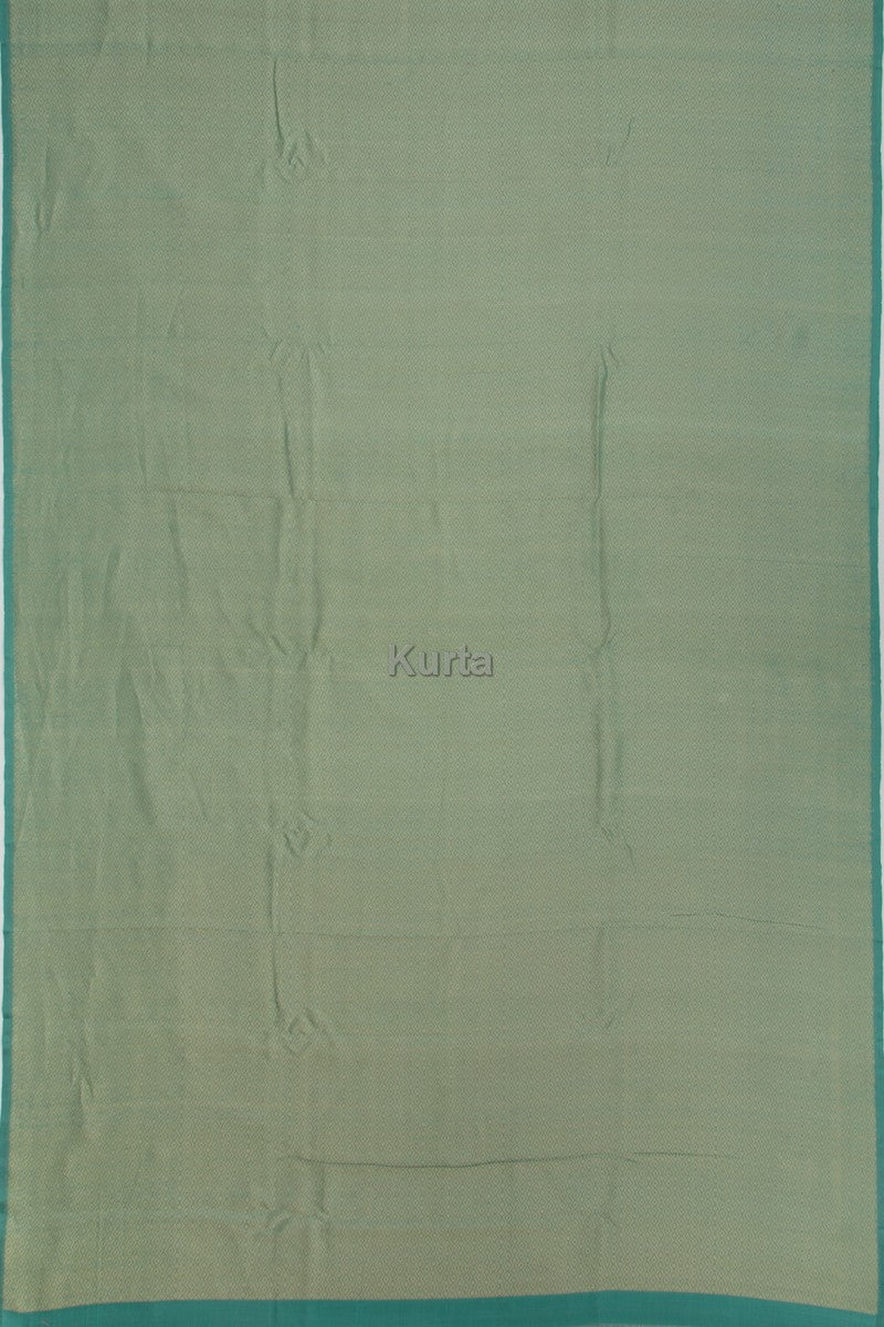 Banarasi Silk Plain Green Dhoti With Kurta And Kanduva