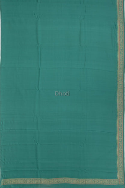 Banarasi Silk Plain Green Dhoti With Kurta And Kanduva