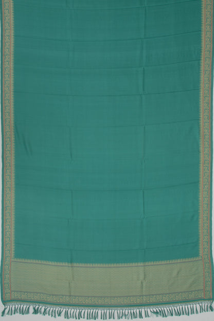 Banarasi Silk Plain Green Dhoti With Kurta And Kanduva