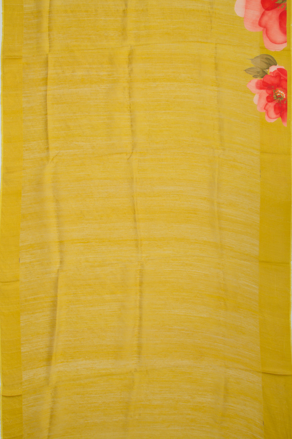 Matka Silk Floral Printed Mehendi Green Saree