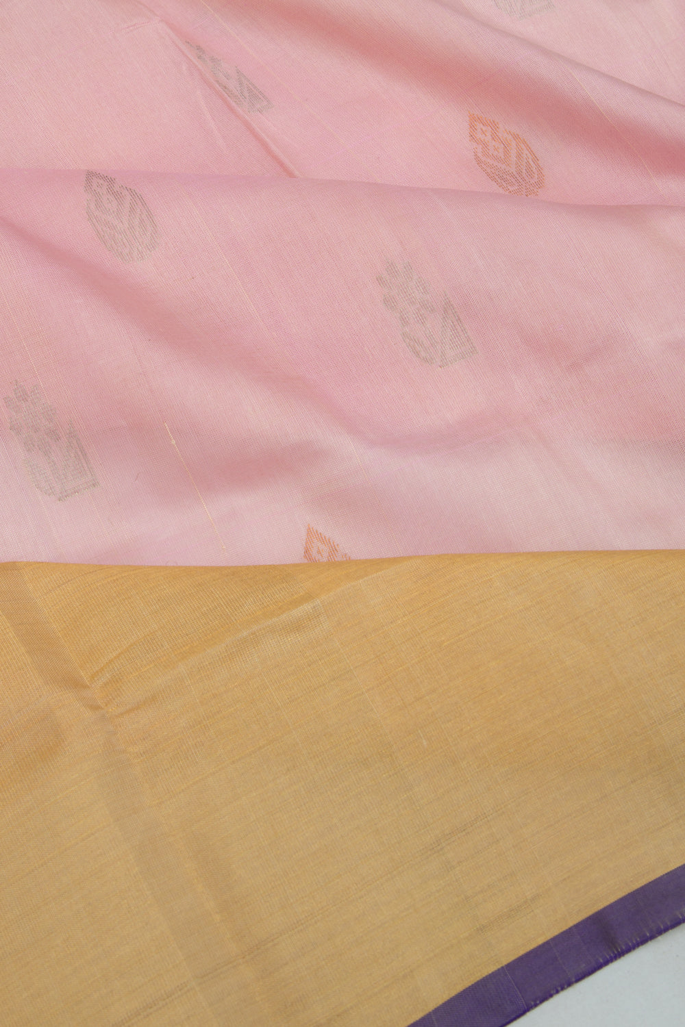 Uppada Silk Butta Baby Pink Saree