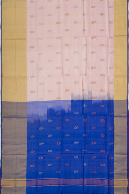Uppada Silk Butta Baby Pink Saree