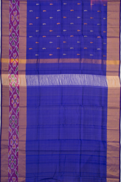 Uppada Silk Butta Pink Saree With Ikat Border