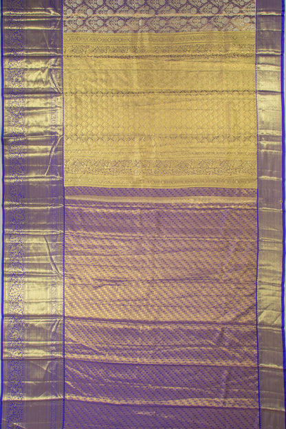 Taranga Kanchi Silk Tissue Brocade Dark Blue Saree