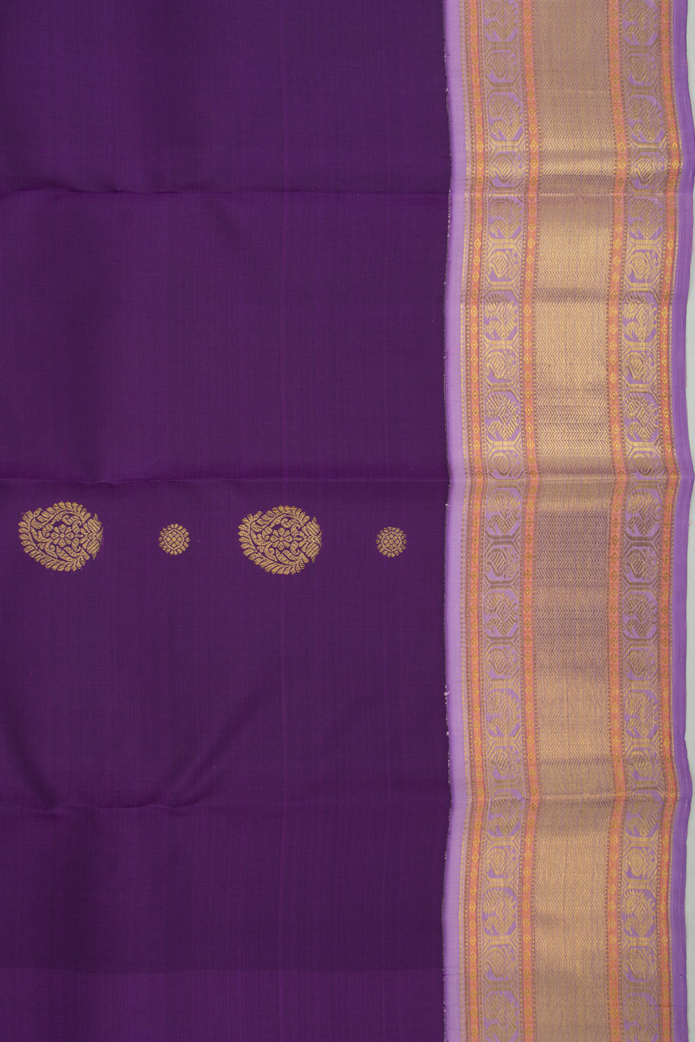 Kanchipuram Silk Butta Purple Saree