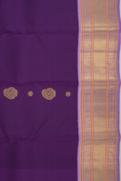 Kanchipuram Silk Butta Purple Saree
