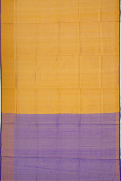 Uppada Silk Tissue Plain Gold Saree