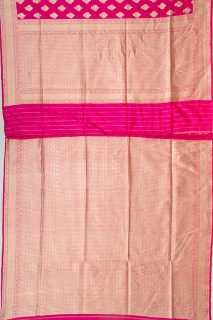 Banarasi Silk Butta Pink Saree