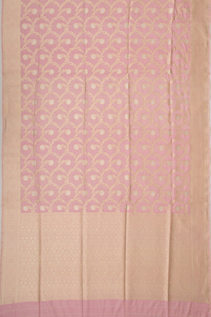Banarasi Silk Jaal Baby Pink Saree