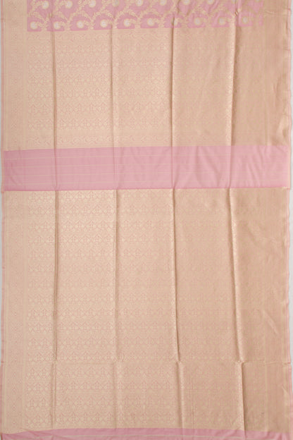 Banarasi Silk Jaal Baby Pink Saree