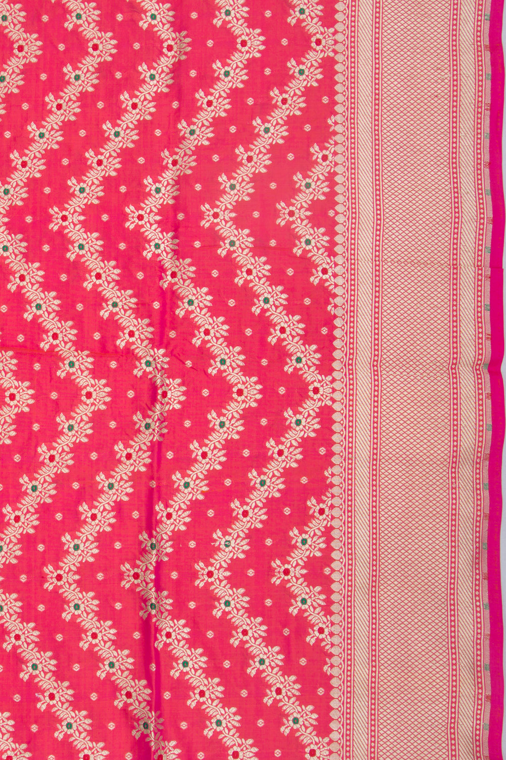 Banarasi Silk Jaal Pink Saree