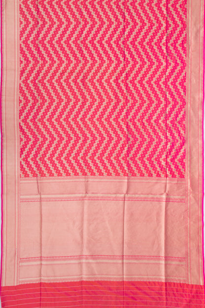 Banarasi Silk Jaal Pink Saree