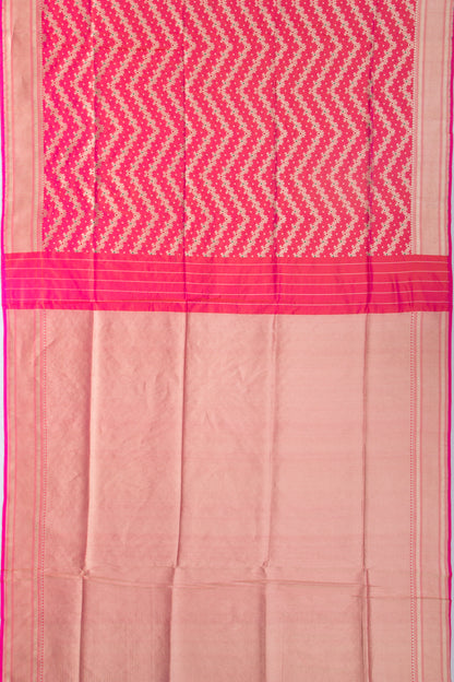 Banarasi Silk Jaal Pink Saree