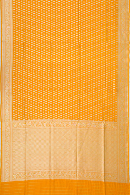 Banarasi Silk Brocade Yellow Saree