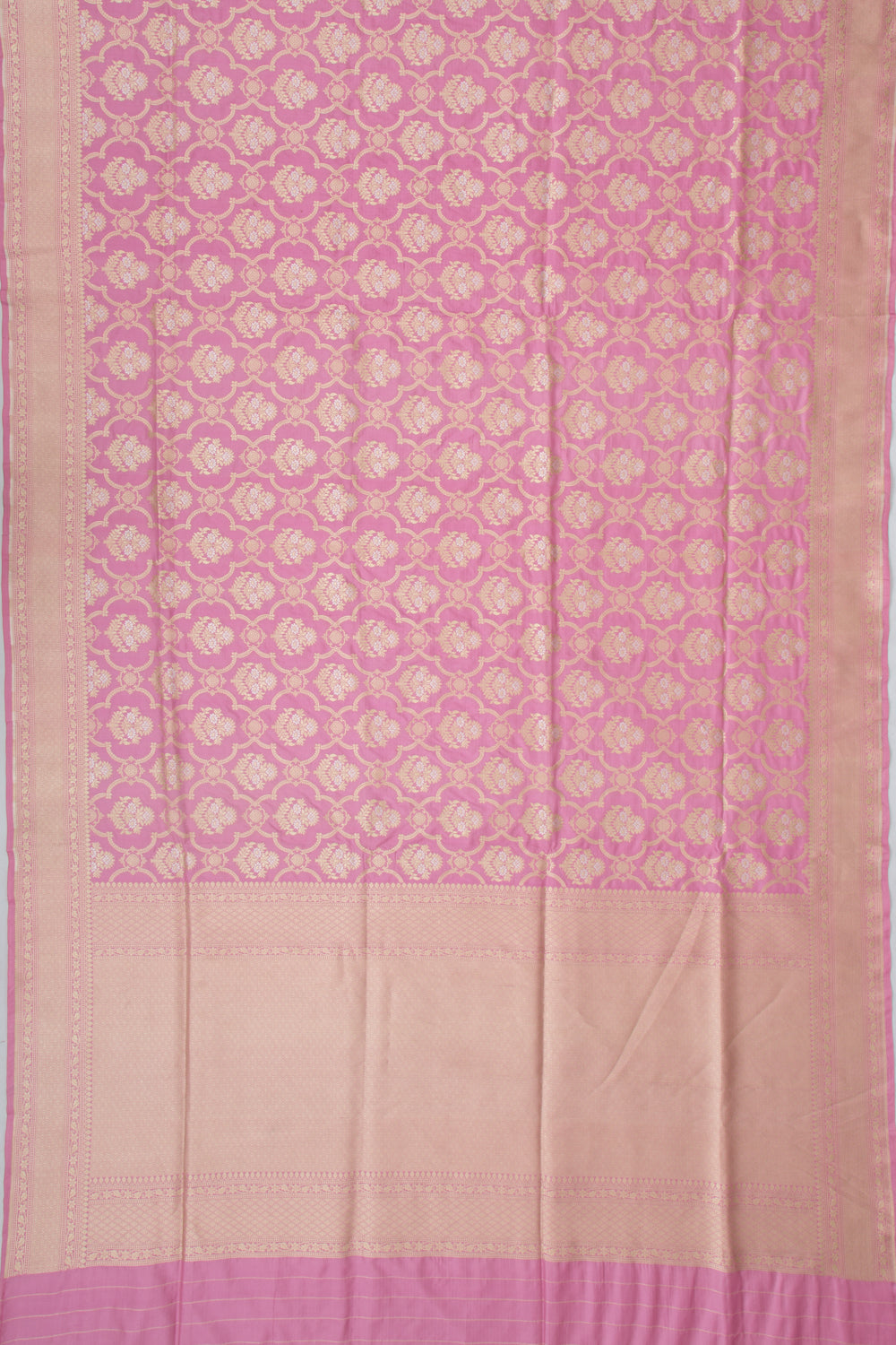 Banarasi Silk Brocade Baby Pink Saree
