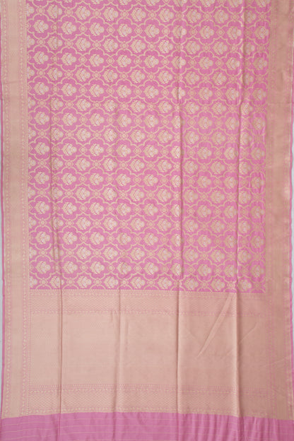 Banarasi Silk Brocade Baby Pink Saree