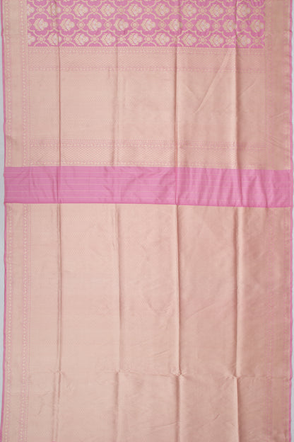 Banarasi Silk Brocade Baby Pink Saree