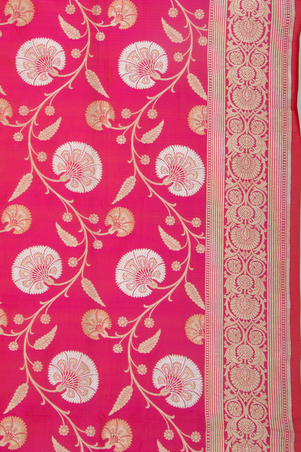 Banarasi Silk Jaal Pink Saree