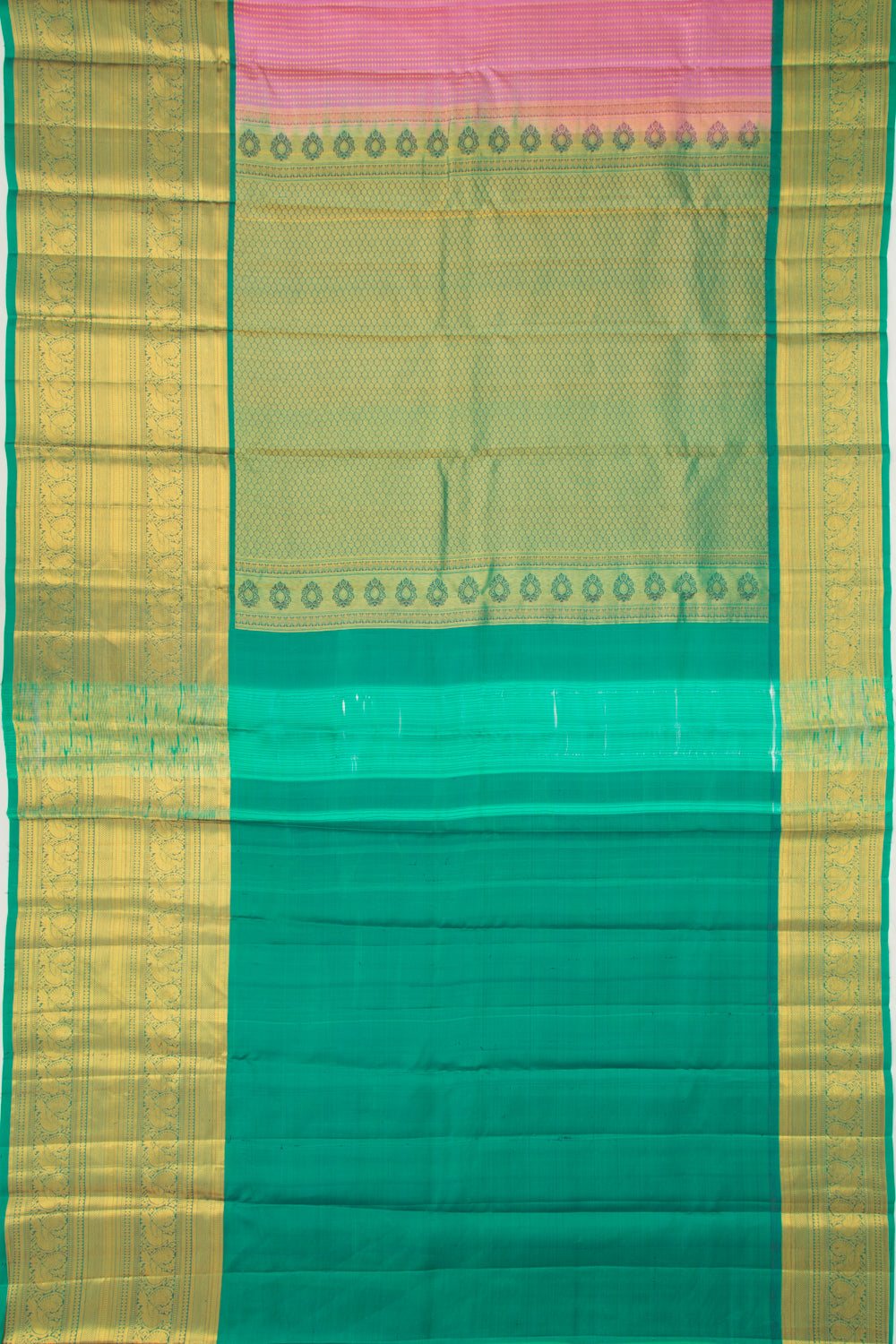 Taranga Kanchi Silk Brocade Pink Saree