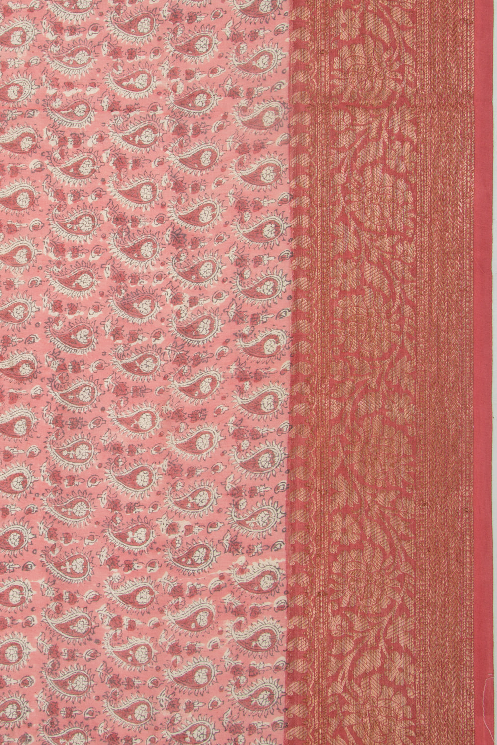 Chanderi Silk Printed Pink Saree