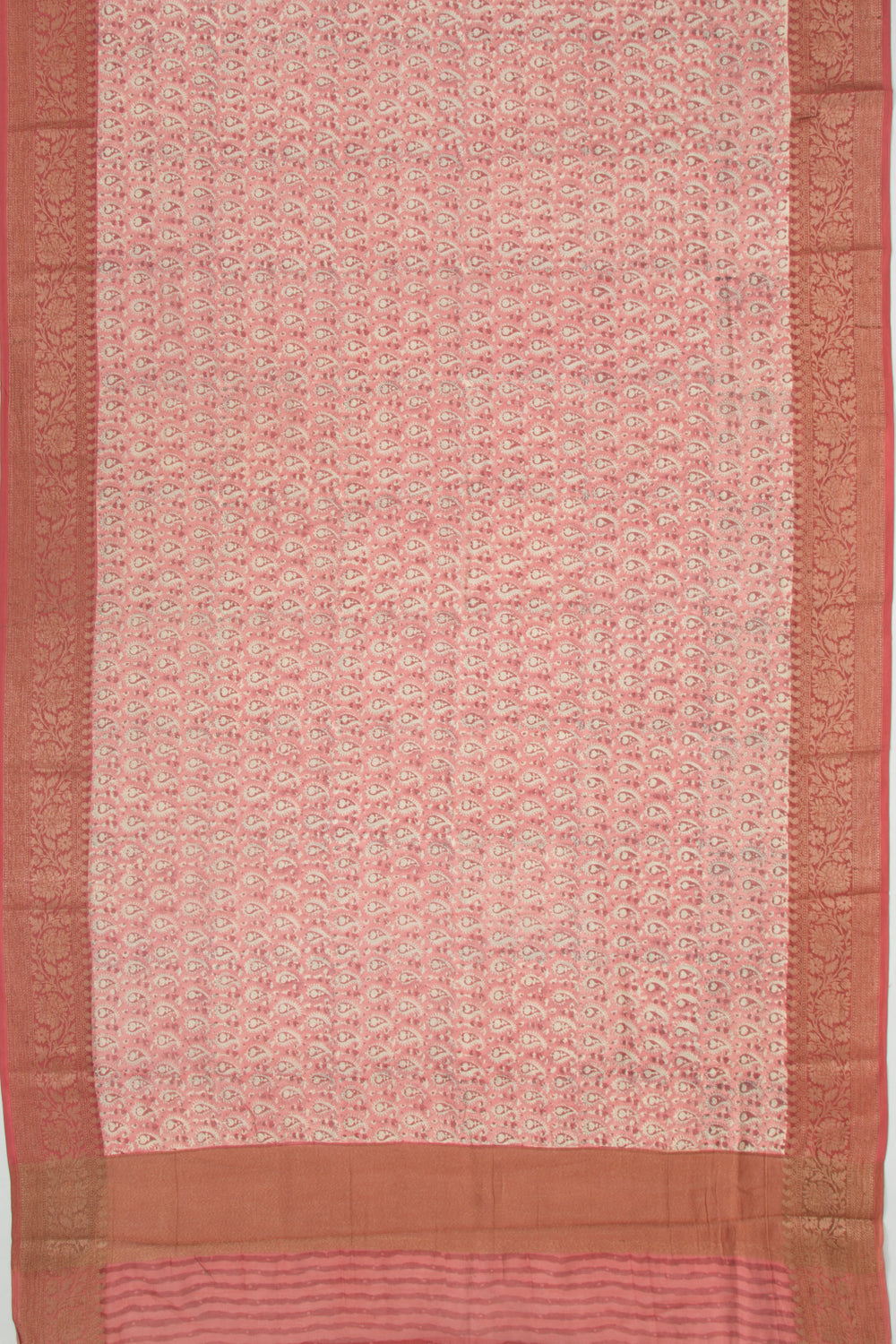 Chanderi Silk Printed Pink Saree