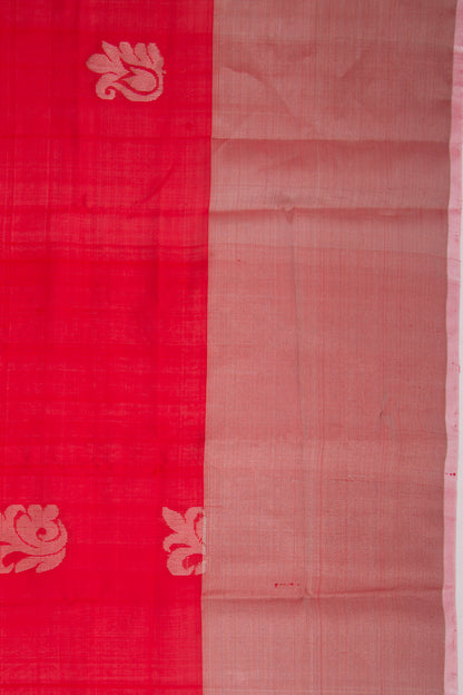 Uppada Silk Butta Red Saree