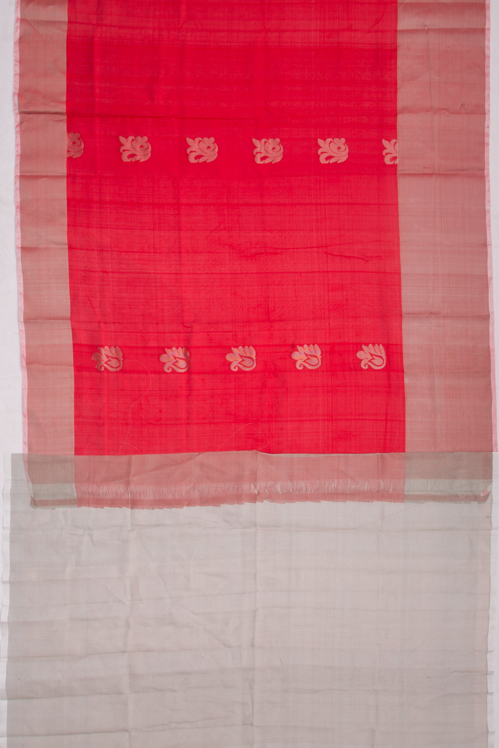 Uppada Silk Butta Red Saree