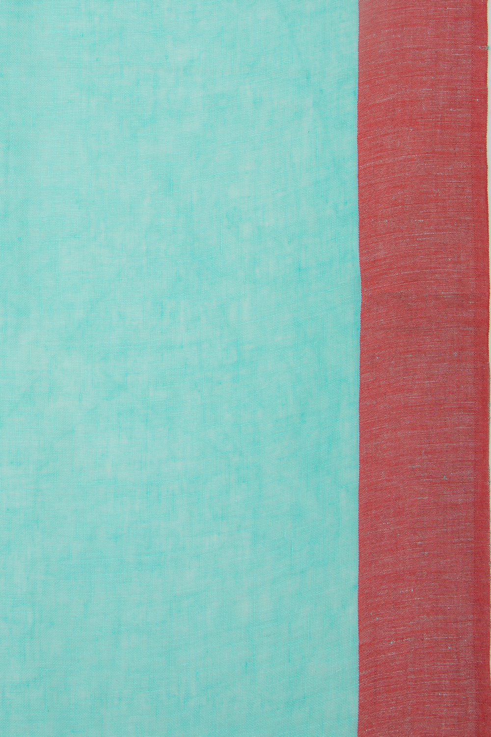 Linen Plain Blue Saree