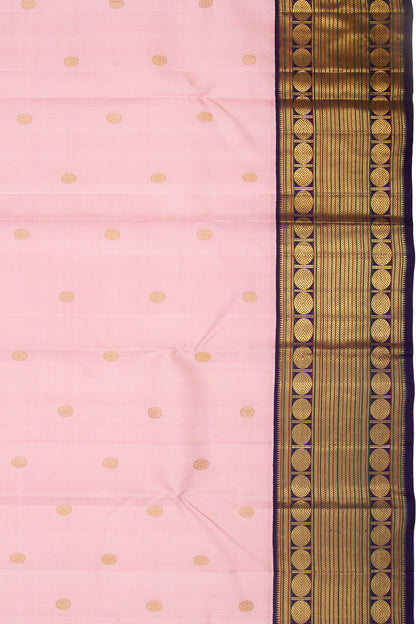 Kanchipuram Silk Butta Baby Pink Saree